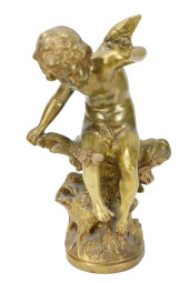VINTAGE BRONZE PUTTI & BUTTERF