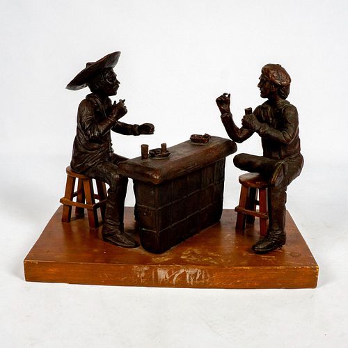 VINTAGE BRONZE SCULPTURE, BAR