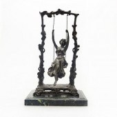 VINTAGE BRONZE SCULPTURE, GIRL