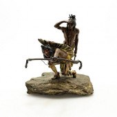 VINTAGE BRONZE SCULPTURE, NATI