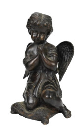 VINTAGE BRONZE STATUE OF PRAYI