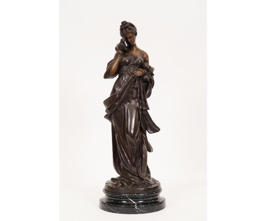 Vintage bronzed metal sculpture