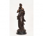 Vintage bronzed metal sculptur