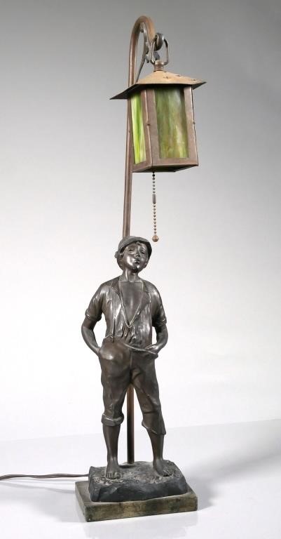 VINTAGE BRONZED WHISTLING BOY