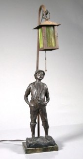 VINTAGE BRONZED WHISTLING BOY