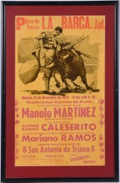 VINTAGE BULLFIGHT POSTER, 1972