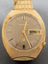VINTAGE BULOVA ACCUTRON 14K YE
