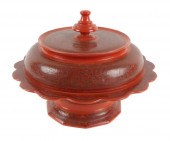 VINTAGE BURMESE LACQUER COVERE