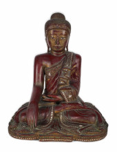 VINTAGE BURMESE WOOD CARVED MA