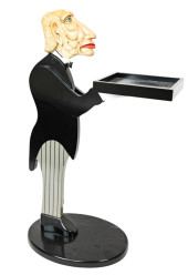 VINTAGE BUTLER STATUE W SERVIN