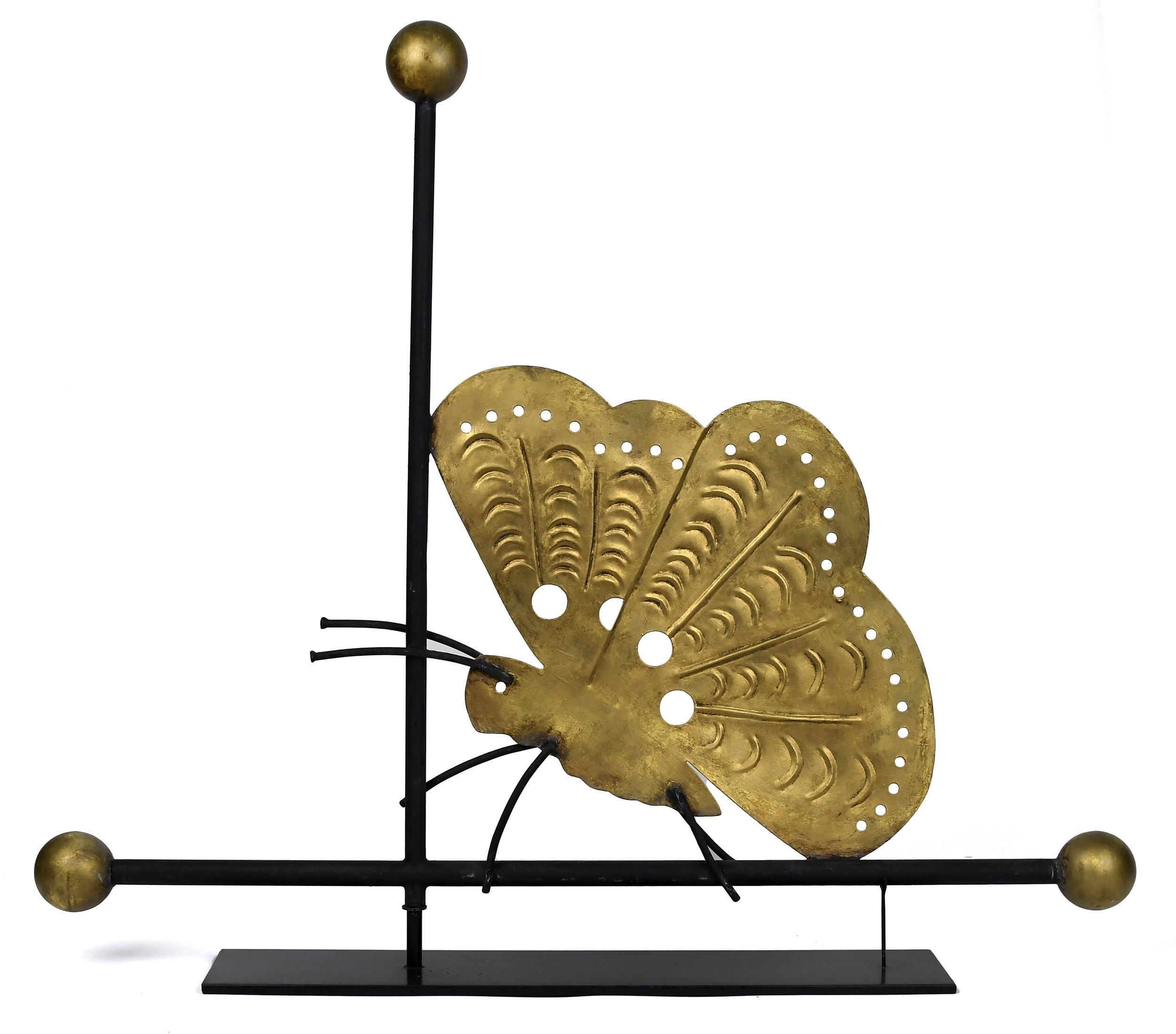 VINTAGE BUTTERFLY WEATHERVANE. A