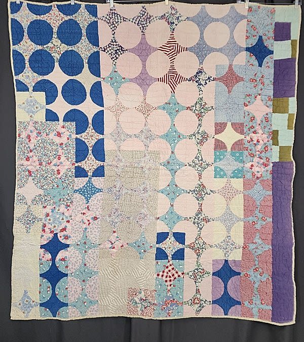 Vintage c1940 Snowball Quilt