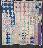 Vintage c1940 Snowball Quilt m