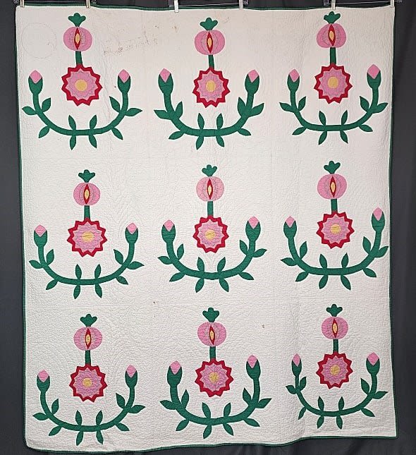 Vintage c1940 Unique Applique