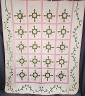Vintage c1970 quilt measures 7