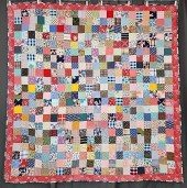 Vintage c1970s 1 Patch Quilt m