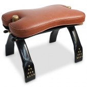VINTAGE CAMEL SADDLE STOOLDESC