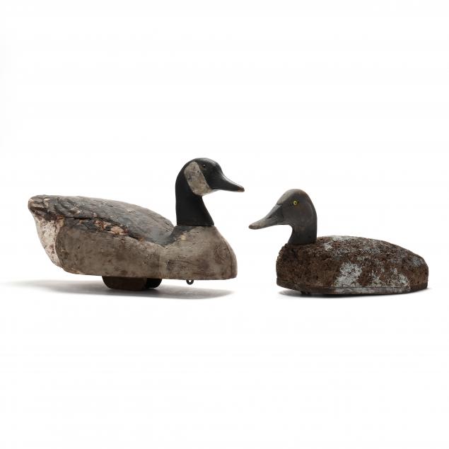 VINTAGE CANADA GOOSE AND BLACK DUCK