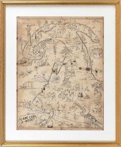 VINTAGE CAPE COD MAP 1933 25"
