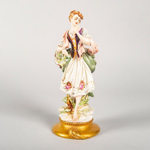 VINTAGE CAPODIMONTE STYLE FIGURINE,