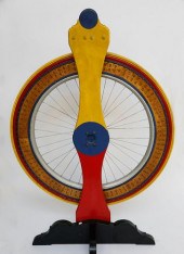 VINTAGE CARNIVAL BICYCLE WHEEL