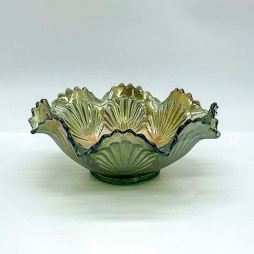 VINTAGE CARNIVAL GLASS DISH,