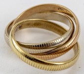 VINTAGE CARTIER 18K TRI-GOLD R