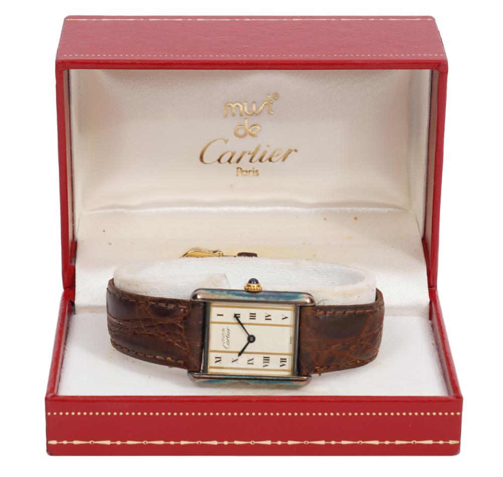 VINTAGE CARTIER VERMEIL TANK QUARTZ