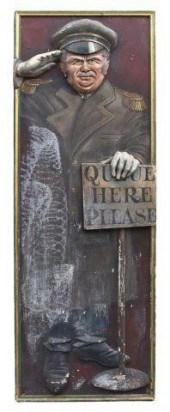 VINTAGE CARVED 3-D USHER CINEM