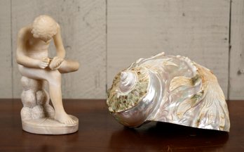 Vintage carved alabaster