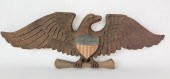 VINTAGE CARVED AND PAINTED, "M