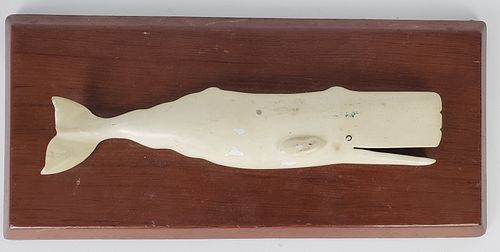 VINTAGE CARVED AND PAINTED MOBY