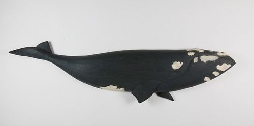 VINTAGE CARVED AND PAINTED RIGHT
