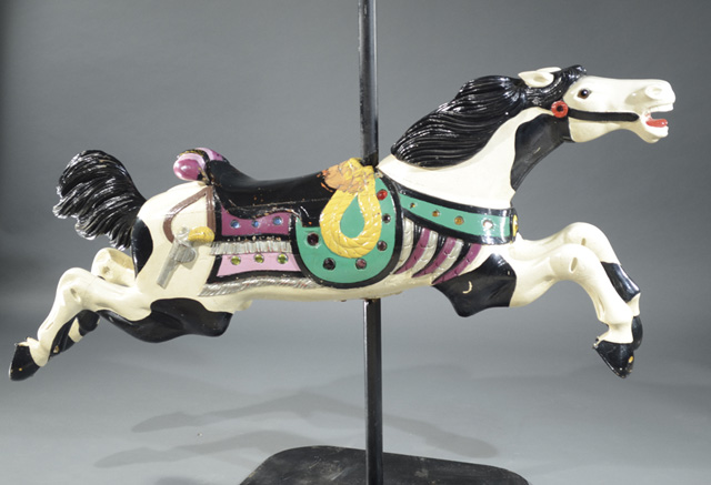 VINTAGE CARVED AND PAINTED WOOD