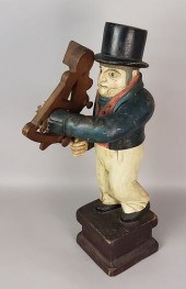 VINTAGE CARVED AND PAINTED WOO