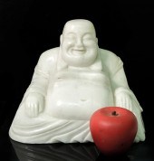 VINTAGE CARVED HAPPY BUDDHA MA