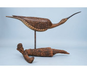 VINTAGE CARVED LONG BILLED CUR