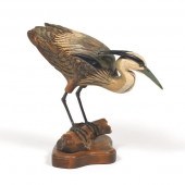 VINTAGE CARVED WOOD AND BRONZE