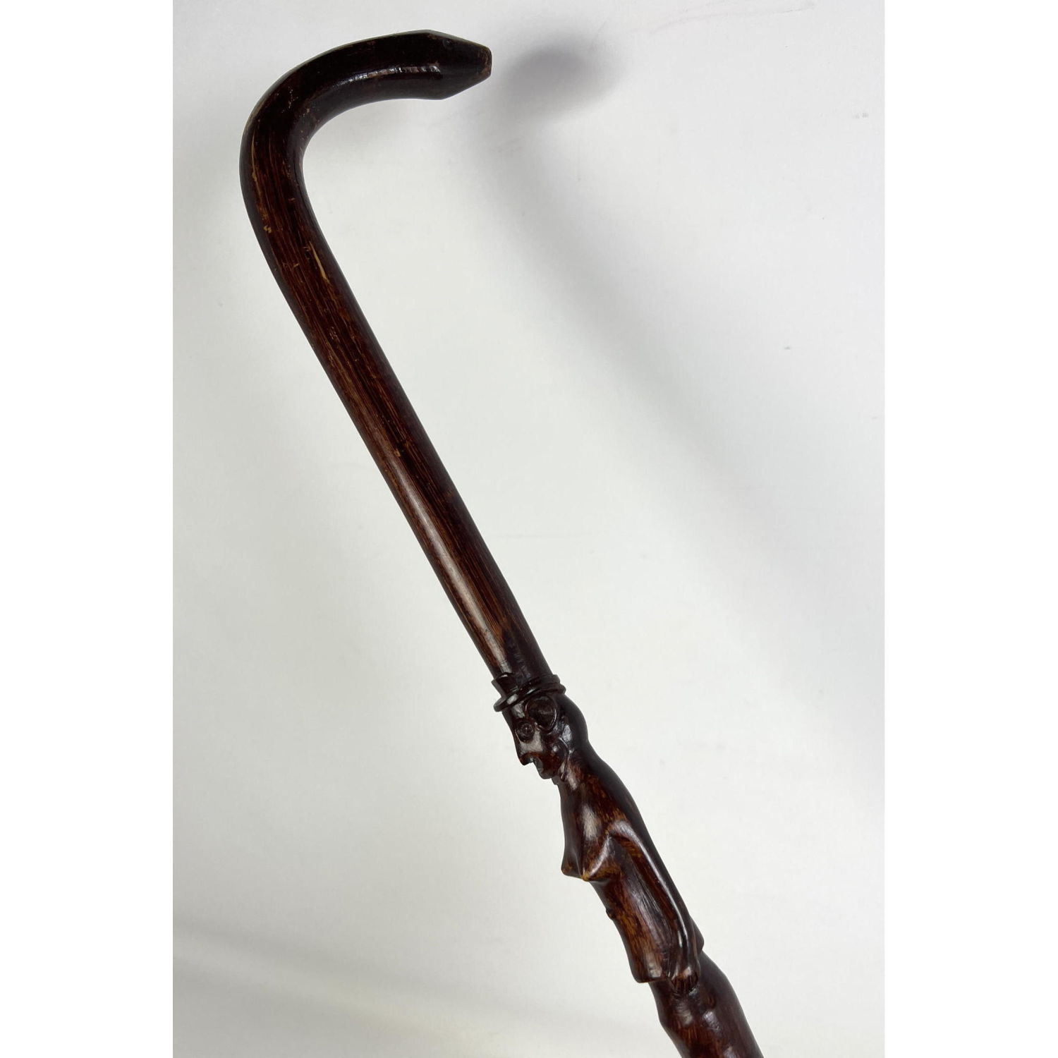 Vintage Carved Wood Cane with