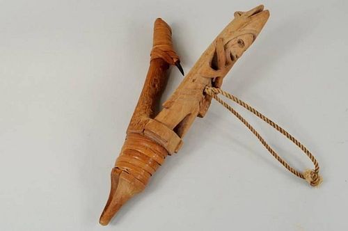 VINTAGE CARVED WOOD HALIBUT