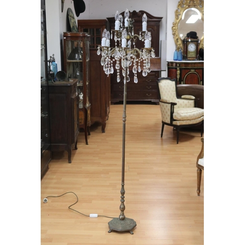 Vintage cast brass column support