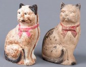 VINTAGE CAST IRON CAT BANKS, T