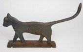 VINTAGE CAST IRON CAT BOOT SCR