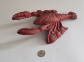 VINTAGE CAST IRON FIGURAL LOBS