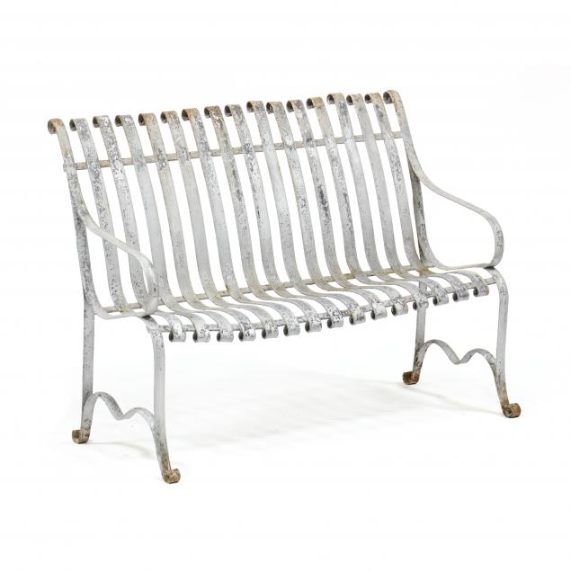 VINTAGE CAST IRON GARDEN BENCH