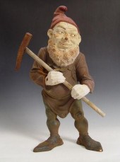 VINTAGE CAST IRON GARDEN GNOME