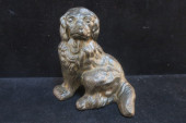 VINTAGE CAST IRON SPANIEL DOG