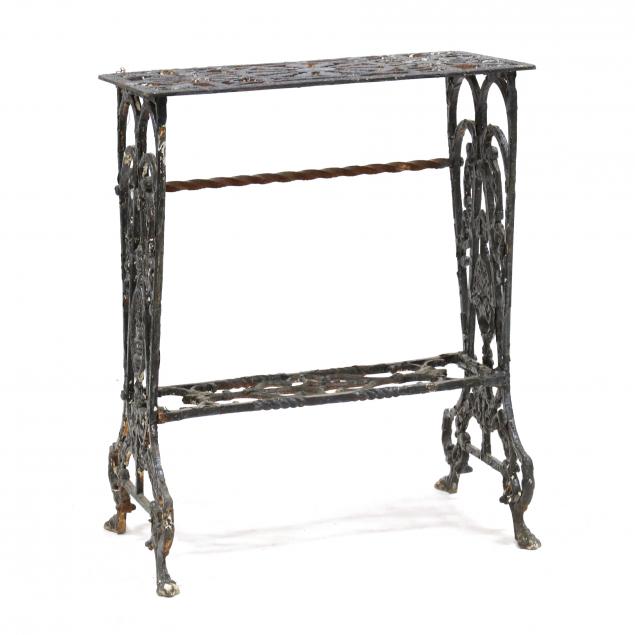 VINTAGE CAST IRON TABLE Early