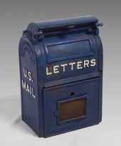 VINTAGE CAST IRON US LETTER BO