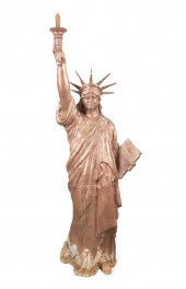 VINTAGE CAST ZINC STATUE OF LI